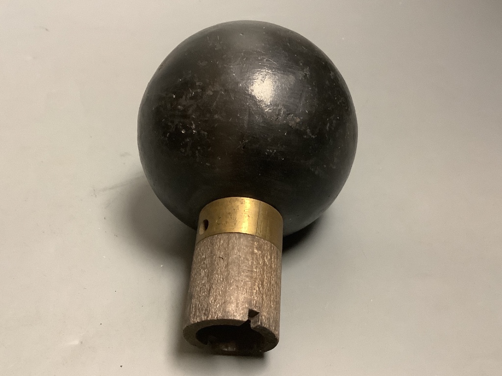 An inert WWI French ball grenade. Please note - only available to UK buyers. Collection only - postage not available.